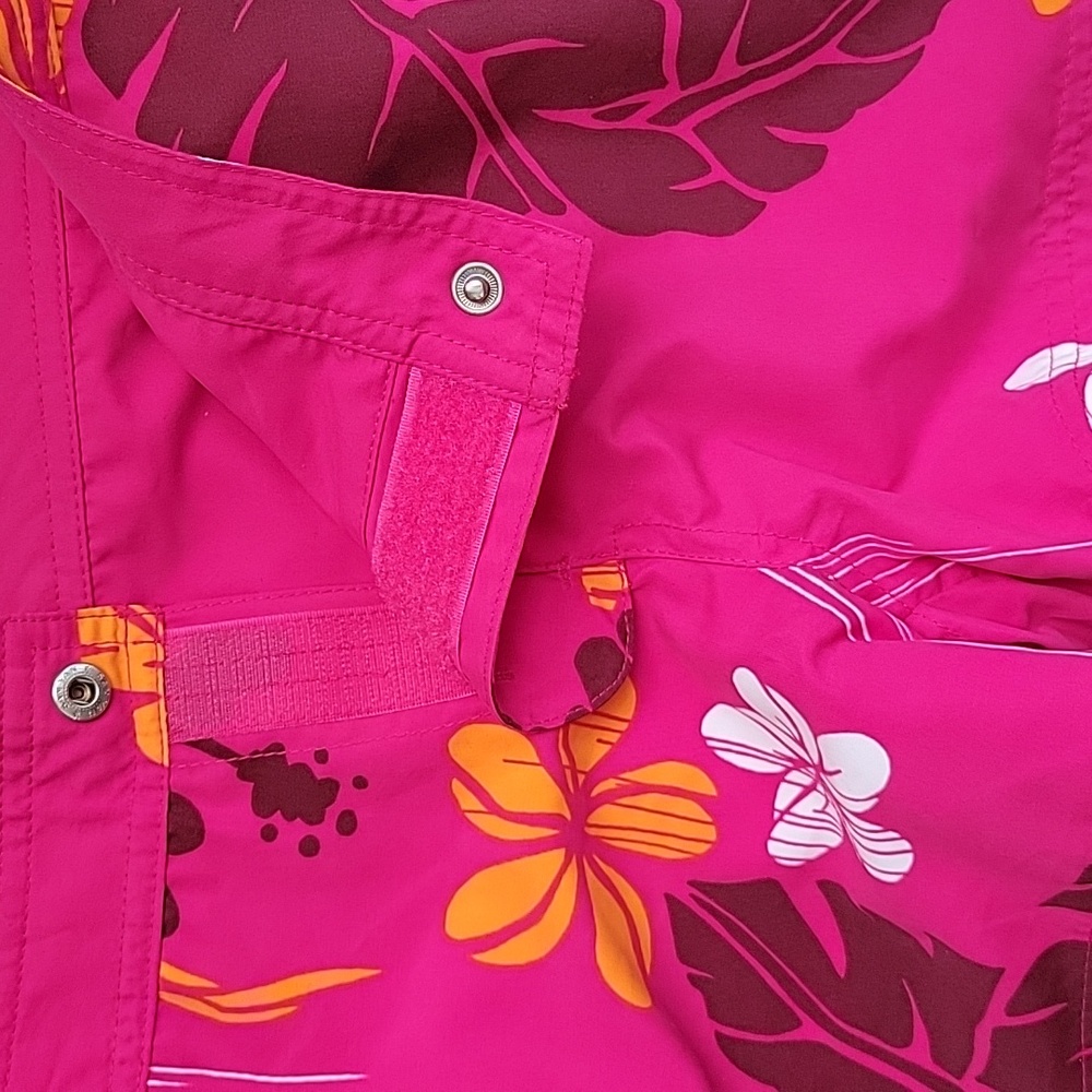 Ocean Pacific OP Pink Tropical Reversible Swim Trunks Shorts - Picture 8 of 8